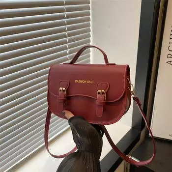 В этом году популярная маленькая женская сумка 2024 года, летняя новая простая модная сумка-мессенджер, простая модная женская сумка чёрный