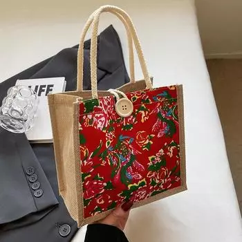 В этом году популярная сумка для ланча Bento Bag, женская модная сумка для выхода на улицу, маленькая сумка через плечо