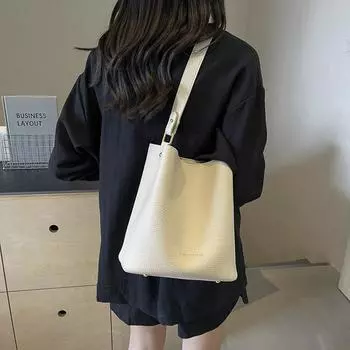 В этом году популярная женская сумка-ведро через плечо 2024 года, новая вместительная сумка-мессенджер высокого класса для поездок на работу