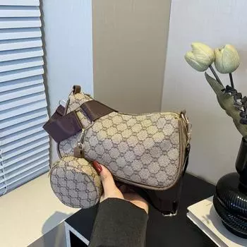 В этом году популярны новые модели 2024 года: маленькие сумки, женские сумки-мессенджеры в иностранном стиле Sen Meng, модные клетчатые сумки на одно плечо для мам