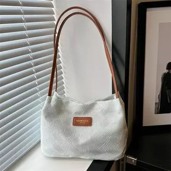 В этом году популярны сумки-тоут, сумки большой вместимости 2024 года, новые женские сумки, повседневные сумки через плечо в зарубежном стиле, повседневные сумки для поездок на работу. розовый