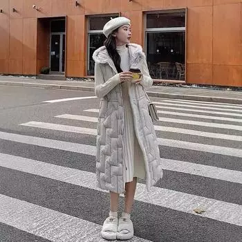 В этом году пуховые изделия с хлопковой подкладкой, жилеты, жилеты, куртки с хлопковой подкладкой, средние и длинные фасоны, укороченные и тонкие жилеты M