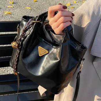 В этом году сумка в стиле ретро, женская зимняя сумка-мессенджер через плечо High-End Sense Versatile Niche Design