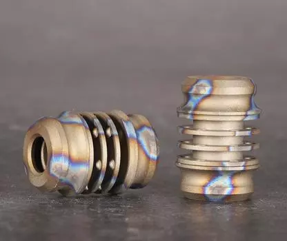 V DIY Титановый сплав TC4 Бусины для ножей Шнурки для паракорда Веревка для кемпинга на открытом воздухе Подвески EDC Мультиинструменты для кемпинга Survie серый