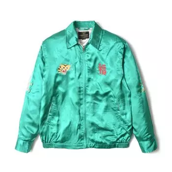 Вьетнамские джинсы большого размера [Хьюстон] мужские (Вышивка/Американский повседневный/Вискоза) (Размер XL/зеленый) зелёный