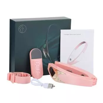 V-face Face Lift Device 6Mode Подогреваемый Массажер для лица с двойным подбородком и вибрацией Беспроводной пульт дистанционного управления