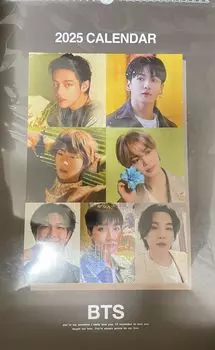 V Jungkook Jin Jimin RM Goods 2025 Большой настенный календарь BD J-HOPE (БТС)