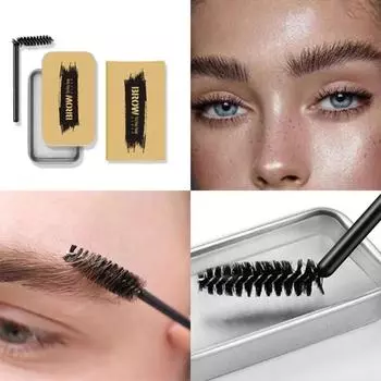 В комплект входит бесплатная кисть для бровей, гель для бровей, тонирующее мыло, долговечный водостойкий крем для фиксации макияжа, тонирующий крем для бровей, мыло для дикой фиксации для начинающих, 5D Eyebrow styling soap