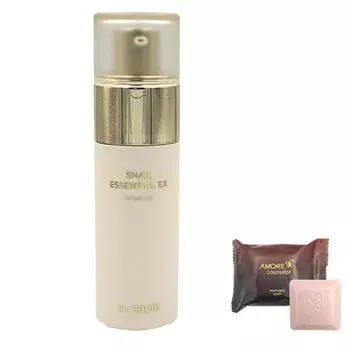 В комплект входит косметическое мыло Saem Snail Essential EX Origin BB+Hera, 1 шт., 40 г, 21 светло-бежевый оттенок