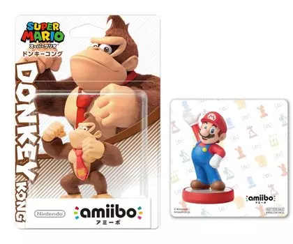 В комплект входит наклейка amiibo Donkey Kong Mario Original (Супер Серия) [Бонус]