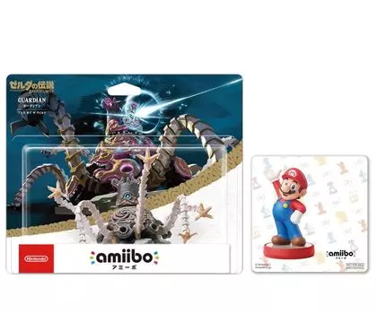 В комплект входит наклейка amiibo Guardian of the Legend of Zelda Original [Breath Wild] (Сериал) [Бонус]