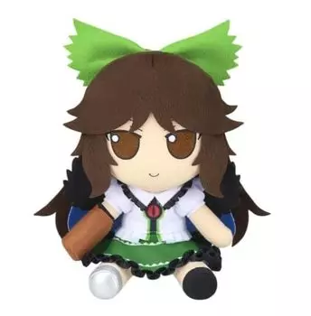 В комплект входит оловянный значок в качестве бонуса за покупку. Подарок. Подарок. Плюшевая игрушка Touhou Touhou, серия 80. Рейгарасу Року Фумофумо Уцухо.