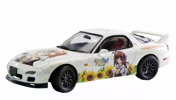 В комплект входит пластиковая наклейка с персонажем Kotobukiya Chara de Series K01 MAZDA CAR~ru! RX-7 ПЕРЕМЕШИВАНИЕ! 1/24