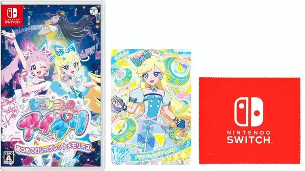 В комплект входит салфетка из микрофибры Himitsu no Iipuri Secret Memories с логотипом Nintendo Switch. Собирайте! -Переключить [Бонус]
