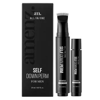 В комплект входит сменный блок для самозавивки волос All-in-One Self Down Perm от Aman, 1 шт., 40 мл