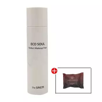 В комплект входит средство для фиксации макияжа Saem Eco Soul Perfect Makeup Fix + 1 мыло Hera Beauty Soap, 1 шт., 70 г