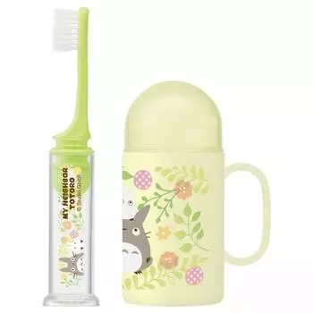 В комплект входит стоматологический футляр Skater Standing Joint Зубная щетка с нормальной жесткостью щетины 14,5 см Мой сосед Тоторо Ghibli TRKS1-A