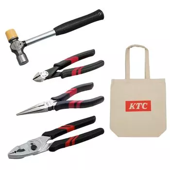 В комплект входит сумка KTC для инструментов Kyoto Machinery Tools Set (КТК) Молоток/Плоскогубцы [набор из 4 предметов]