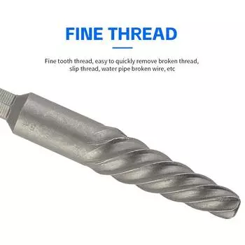 В комплект входят 11 экстракторов винтов и левосторонние сверла, 5 экстракторов винтов, 5 сверл HSS красный