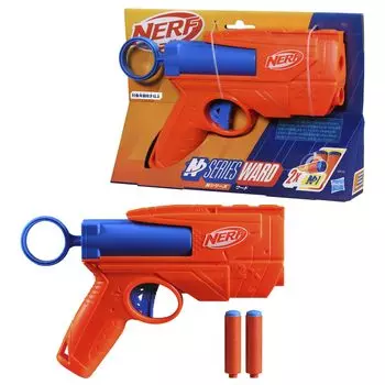 В комплект входят дротики Hasbro Nerf N Series Ward 2 N1 для стрельбы в помещении и на открытом воздухе возрастов G0132, оригинальный продукт, бластер, серия, игрушка и игра, 8+