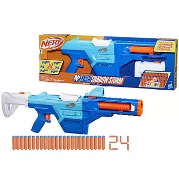 В комплект входят дротики Nerf N Series Shadow Storm 24 N1 для спортивной стрельбы в помещении и на открытом воздухе, рождественский подарок для детей в возрасте F8635. Подлинный продукт. Бластер, серия, игрушка и т. д.