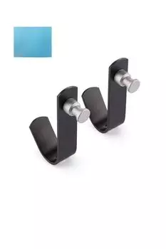 В комплект входят крючки Manfrotto Mini U слева и для салфетки для протирки фона JP A00041BMS (пара справа) бумага, чёрный