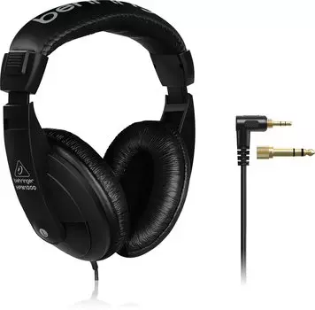 В комплект входят совместимые с наушниками Behringer закрытого типа переходники 3,5 мм 6,3 мм HPM1000-BK