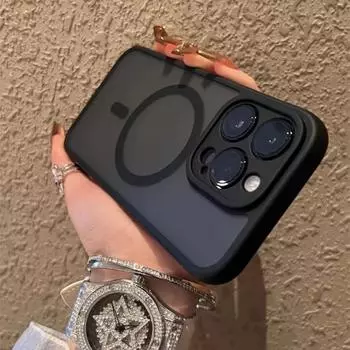 В комплекте пленка для линз, матовая кожа, магнитная, беспроводная зарядка, подходит для чехла для мобильного телефона iPhone16promax, Apple 15. iPhone16