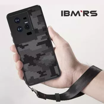 (В комплекте ремешок на запястье)BMRS совместим с чехлом vivo iQOO 11/11S, защитная задняя крышка из прозрачного поликарбоната + чехол для телефона с мягкими краями TPC lattice camo