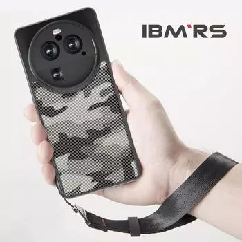 (В комплекте ремешок на запястье)Чехол IBMRS для Oppo Find X6, камуфляжный прозрачный жесткий чехол и мягкая рамка из ТПУ с подушкой безопасности, противоударный чехол для телефона for phone series(6.7 )