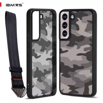 (В комплекте ремешок на запястье)Чехол IBMRS для Samsung Galaxy S22, противоударный улучшенный защитный чехол for Galaxy S22(6.1 )