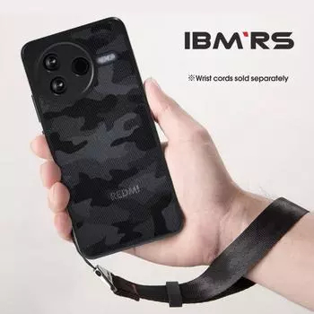 (В комплекте ремешок на запястье)Чехол IBMRS для Xiaomi Redmi K80, противоударный чехол для телефона, устойчивый к желтизне, прозрачная задняя крышка, устойчивая к царапинам