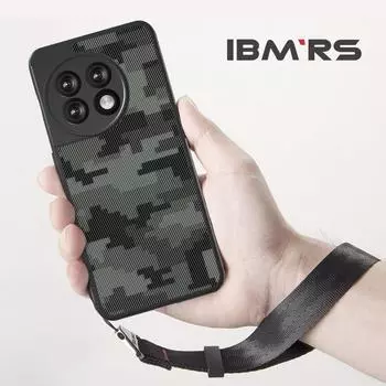 (В комплекте ремешок на запястье)Чехол IBMRS для OnePlus 11, камуфляжный ПК, прозрачный, твердый, с мягкой рамкой из ТПУ, противоударный, с защитой от отпечатков пальцев for phone series(6.7 )