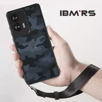 (В комплекте ремешок на запястье)Чехол IBMRS Designed for Motorola Edge 50 Fusion, камуфляжный дизайн, мягкий противоударный защитный чехол из ТПУ