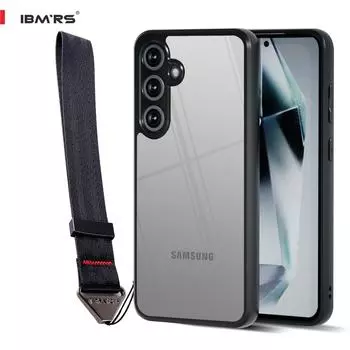 (В комплекте ремешок на запястье)Чехол IBMRS для Samsung Galaxy S21 FE 5G, камуфляжный твердый чехол с мягкими краями, противоударный защитный чехол для телефона