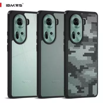 (В комплекте ремешок на запястье)Чехол BMRS для Oppo Reno11 5G камуфляж, матовый прозрачный противоударный защитный чехол lattice camo