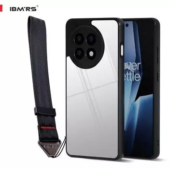 (В комплекте ремешок на запястье)Чехол IBMRS для OnePlus 13R, камуфляжный прозрачный защитный чехол для телефона PC + TPU
