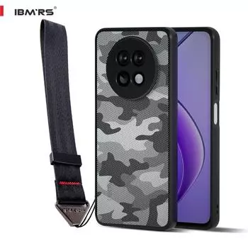 (В комплекте ремешок на запястье)Чехол IBMRS для realme C65, совместимый с ударопрочным тонким чехлом Clear Camo