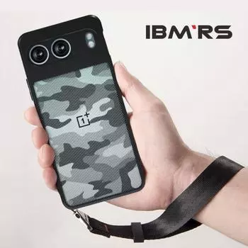 (В комплекте ремешок на запястье)Чехол IBMRS для OnePlus Nord 4, полупрозрачный матовый чехол Slim Fit, ударопрочный защитный чехол - черный камуфляж Art Camo