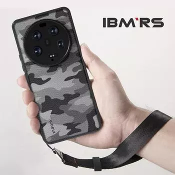 (В комплекте ремешок на запястье)IBMRS [двойное покрытие против царапин] для Xiaomi 13 Ultra Case, камуфляжный прозрачный жесткий задний противоударный улучшенный защитный чехол For Xiaomi 13 Ultra