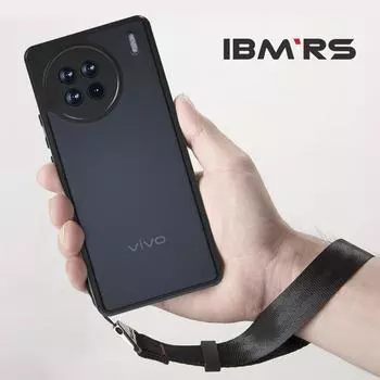 (В комплекте ремешок на запястье)IBMRS совместим с чехлом vivo X90 Pro, ударопрочный бампер, прозрачный чехол для телефона для женщин и мужчин - прозрачный - камуфляжный черный lattice camo