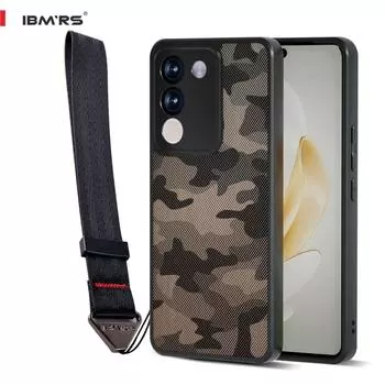 (В комплекте ремешок на запястье) (Точные вырезы для объективов камер) Для vivo V29e/Y200 ударопрочный прозрачный жесткий чехол, твердая задняя часть улучшенный камуфляжный защитный чехол lattice camo