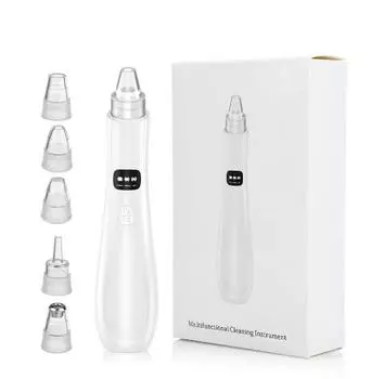 В наличии Быстрая прямая поставка 3 режима всасывания Очищающий аппарат для лица Удаление омертвевшей кожи Вакуумный аппарат для удаления черных точек на коже белый