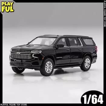 В наличии Масди 1:64 Cadillac Escalade Chevrolet Suburban сплав миниатюрная литая модель Cadillac Chevrolet внедорожник индивидуальные игрушки подарок