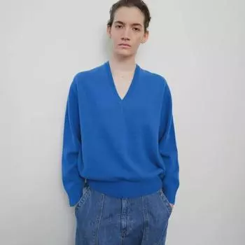 В наличии: MOOND*LV Женский свободный однотонный шерстяной кашемировый свитер осень/зима One Size