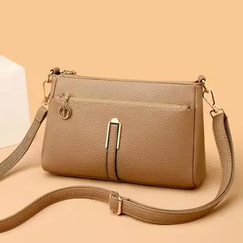 В наличии Практичная высококачественная женская сумка через плечо на одно плечо. Новая женская сумка с высокой эстетической ценностью, простая мода, универсальная женская сумка корейской версии.