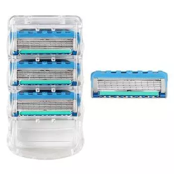 В наличии совместимая с Gillette бритва премиум-класса с 5-слойными лезвиями Fusion Proglide Power для близкого контакта, 4 шт., 1 шт., корейское бритвенное лезвие