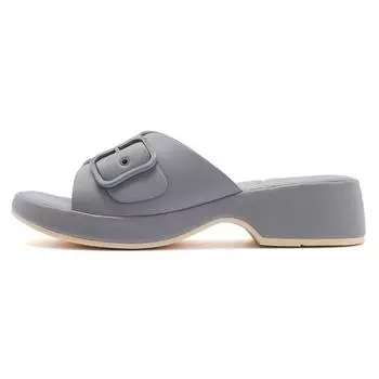 V-Новые весенне-летние повседневные металлические сандалии женские нескользящие пляжные шлепанцы на танкетке 35 серый