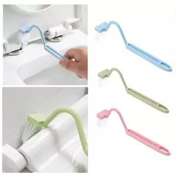 V-образная изогнутая щетка для унитаза, чистящая щетка для мытья унитаза, щетка для чистки внутреннего сиденья унитаза, принадлежности для глубокой чистки ванной комнаты свежего воздуха