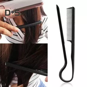 V-образная расческа для выпрямления волос, складная, для домашнего салона, для женщин, выпрямитель для волос, расческа, портативная, инструменты для укладки волос в парикмахерских розы красного